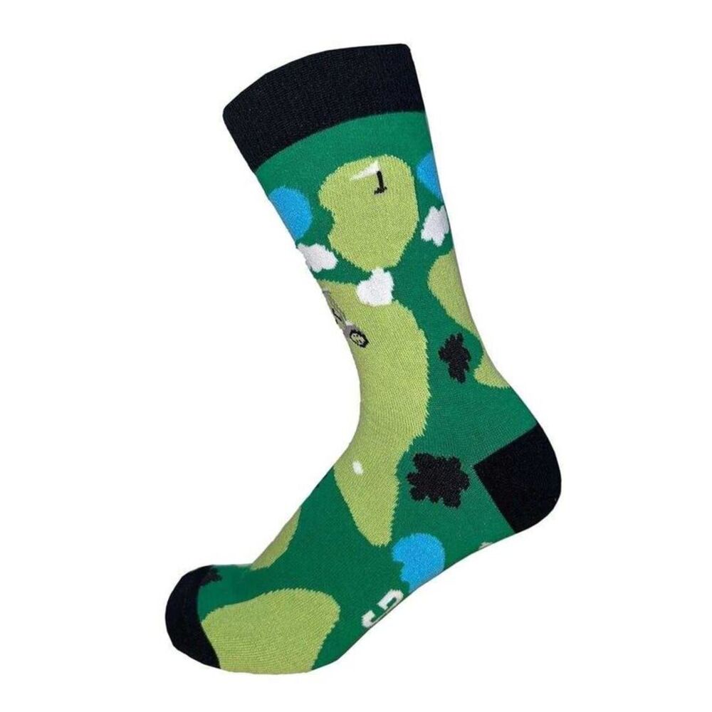 Star Mens Cotton Blend Golf Socks / Multicolored